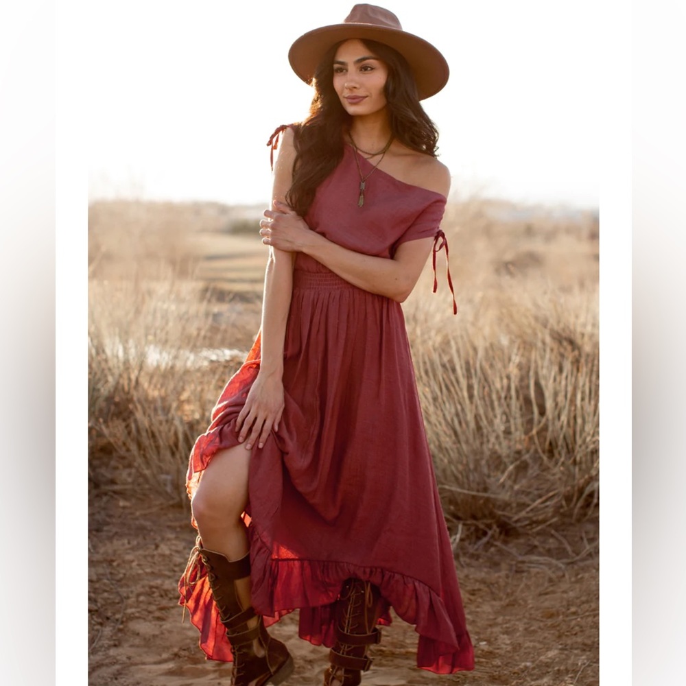 JOYFOLIE GIA DRESS IN MESA ROSE - M- NWT